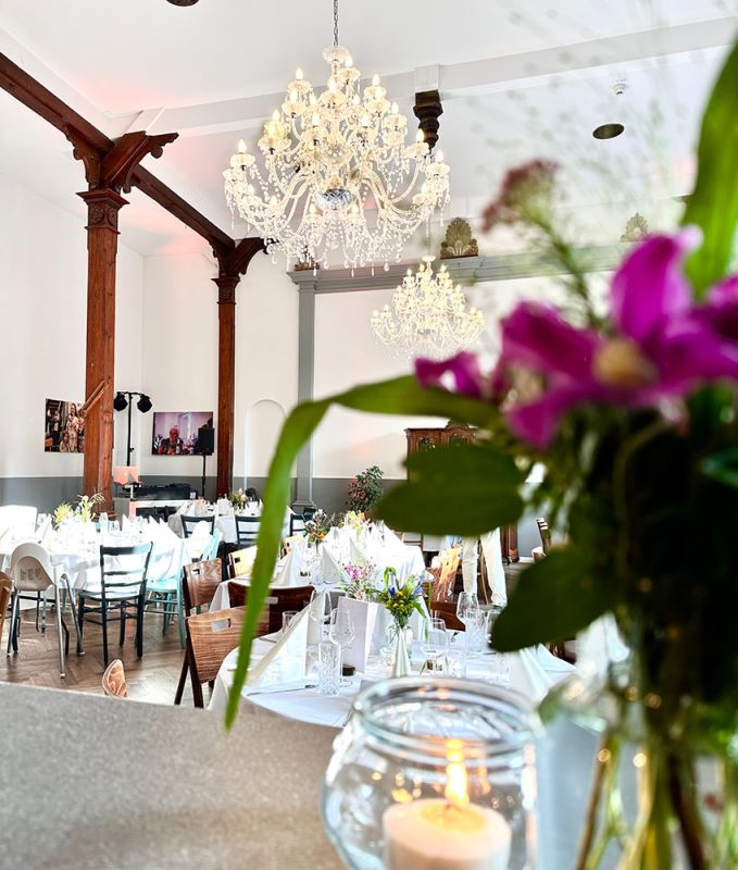 Hochzeitsdekoration im Wellenreiter